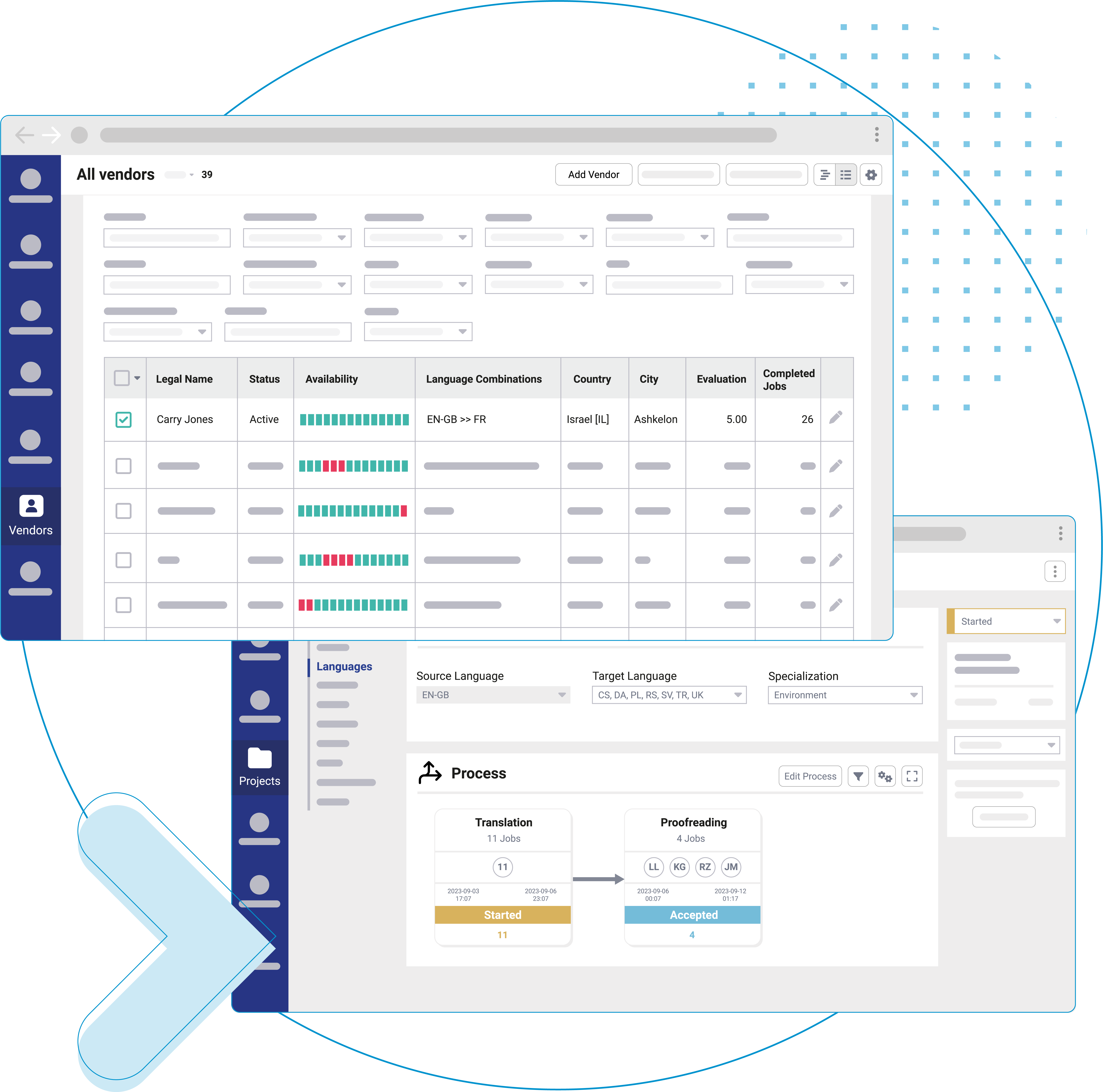 Automation example screens - XTRF