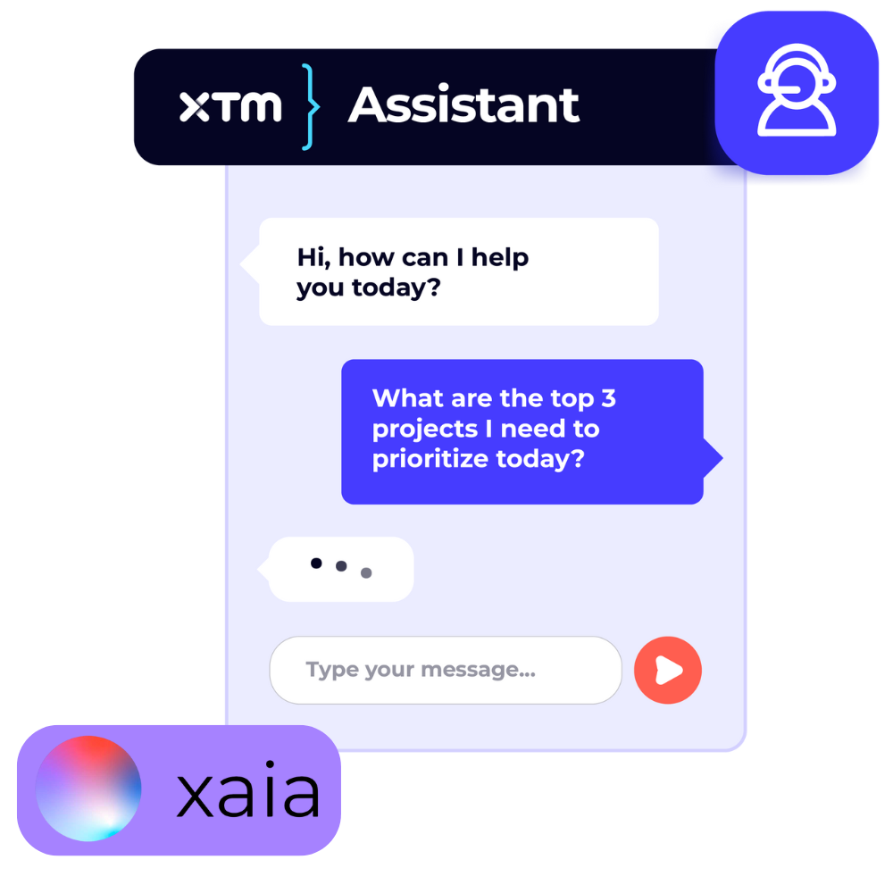 XTM translation co-pilot -  xaia project management