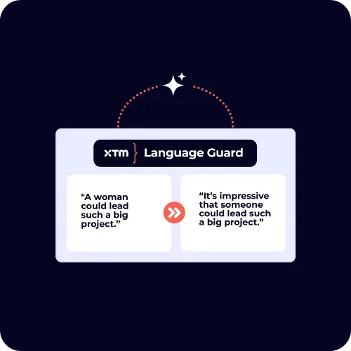 XTM language guard graphic